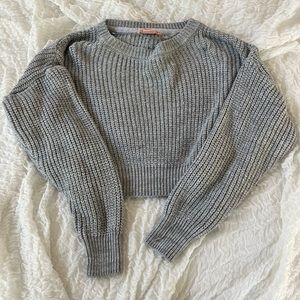 Urban Outfitters Cropped Grey Sweater